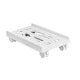 thumbnail image 4 of ZLight Mobile CPU Stand Desktop Stand Sturdy Desk PC Durable Black Under Tower Protective White 40x20cm, 4 of 6