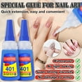 thumbnail image 2 of 6-pack Waterproof Nail Glue Quick-Dry | Large Capacity | Strong Adhesive Gel | For Press-On Nails, False Nails & Nail Art | Salon Professional Quality | Long-Lasting | 401 Super Firm Formula | Extra, 2 of 10