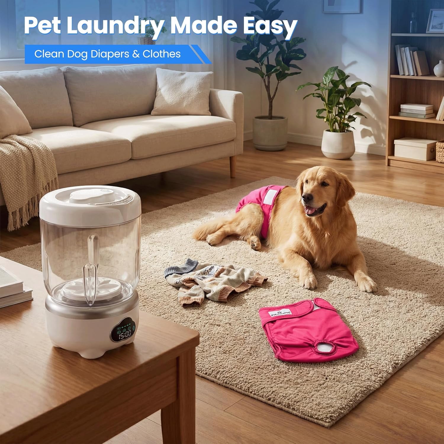 Mini Underwear Washing Machine, Portable Washing Machine, Upgrade 1.6L Foldable Mini Washer with 3 Modes, Rechargeable Laundry Machine for Socks, Bikinis,Baby Clothes, Travel, RV, Apartment