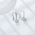 thumbnail image 3 of Dangle Drop Earrings for Women 0.5 to 1 Carat D Color VVS1 Moissanite Earrings S925 Sterling Silver Snowflake Dangle Earrings for Women Birthday Gift with Certificate, 3 of 7