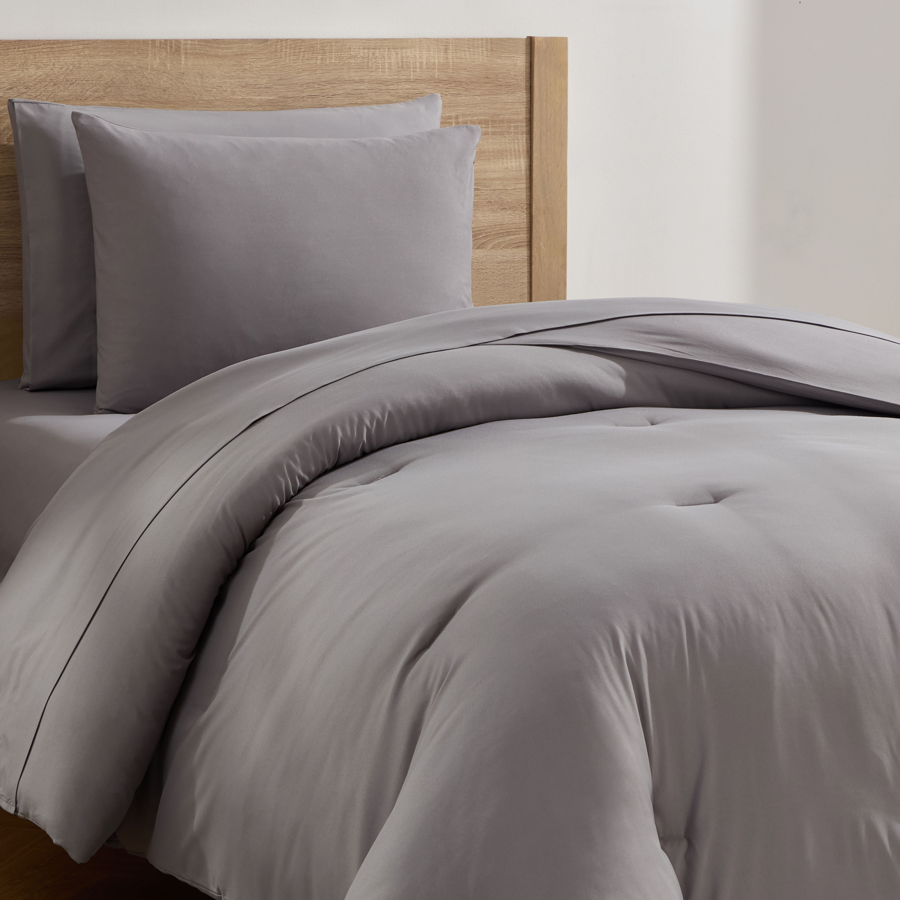LammaLoe Twin XL Comforter Sets, 5 Piece Bed in a Bag, Ultra Soft Dorm Bedding Comforter Set with Sheets, All Season Bed Set, Gray