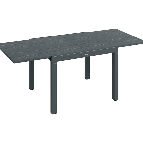 Dark Gray Outdoor Table / Expandable for More Seating / Practical for Outdoor Use