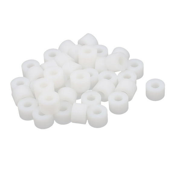 Uxcell Round Plastic Column Standoff Support Spacer Washer White 12x8mm 40pcs