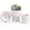 White, variant on Ceramic Planter Pot Set of 3, 4/5/6 Inch Indoor Decorative Cachepot for Pothos & , No Drainage Hole, Modern Tabletop Desk Display Pot for Decor, Pockmarks White