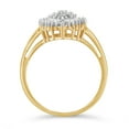 thumbnail image 4 of 10K Yellow Gold 1/2ct. TDW Diamond Cluster Ring (J-K,I1-I2), 4 of 8
