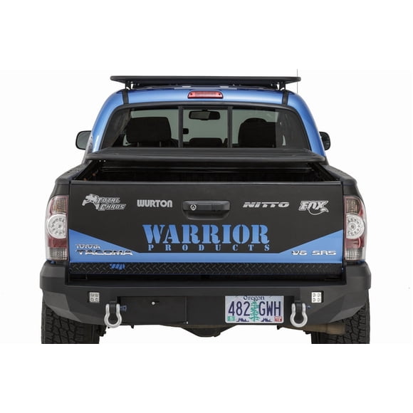 Fits 2005-2015 Toyota Tacoma Warrior Bed Cargo Rack 4810 Economy; Bolt On Use Existing Bed Rail Tracks; Black; Steel; Without Tool Box Mount Kit; Non-Adjustable Rack
