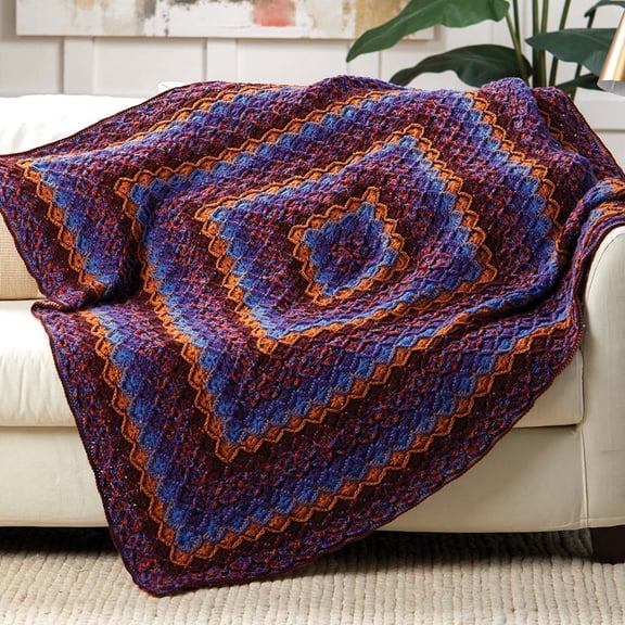 Herrschners® Stained Glass Afghan Crochet Kit