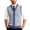 Light Blue, variant on CharmCyan Men's V-Neck Sleeveless Knit Cardigan Vest Earthy Yellow L