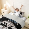 thumbnail image 3 of Catabedysis Vintage Camping Twin Duvet Cover,Camper Silhouette Print Twin Bedding For Boys,Multicolor,Light Gray Reversible,2pcs,1 Duvet Cover and 1 Pillowcase, 3 of 6