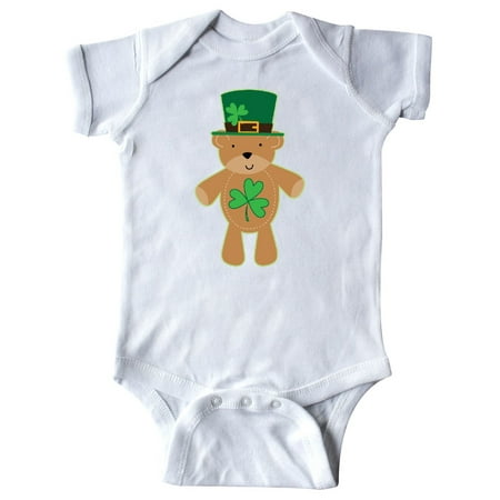 

Inktastic St Patricks Day Irish Teddy Bear Shamrock Gift Baby Boy or Baby Girl Bodysuit