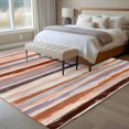 thumbnail image 5 of Area Rug 60×96in, Vintage Red Brown Purple Stripes Floor Carpet Living Room Rug, Abstract Art Non-Slip Welcome Mat Indoor Rugs for Bedroom Dining Room, 5 of 9