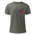 thumbnail image 5 of Into the Am Chemises Hommes Décontracté Col Rond Populaire Impression Drapeau Numérique 3D Chandail Entraînement Physique Sport Manches Courtes T-Shirt Blouse, 5 of 5