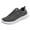 Dark Gray, variant on KaLI_store Men'S Shoes Men's Casual Comfortable Soft Walking Shoes Knit Running Slip-on Lightweight Sneakers Grey,9