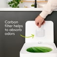 thumbnail image 5 of Compost Genie 3.6 Gallon Kitchen Compost Bin White Stainless Steel Odorless, 5 of 9