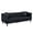 Black PU, variant on 81" Leather Sofa Couch for Living Room, Mid-Century Modern 3 Seater with Deep Seat Comfort, Handmade Button Tufted Chesterfield Style, Includes 2 Pillows, Apartment Office Lounge Sofa, Green