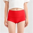 thumbnail image 4 of zbxnLI Cotton Underwear for Womens Seamless Midi Waist Boxer Briefs Comfy Breathable Stretchy Ladies Boyshorts, 4 of 6