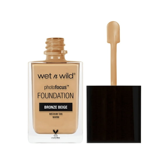 Wet n Wild Photo Focus Liquid Foundation Makeup, Matte, Bronze Beige, 1 fl oz