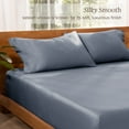 thumbnail image 6 of Bare Home TENCEL™ Pillowcase Set - Lyocell derived from Eucalyptus - Standard, Indigo, 6 of 8