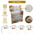 thumbnail image 5 of ERUNPONLY Orange Blue Fall Table Runner - 90 Inch Long Pumpkins Botanical Thanksgiving Wooden Cotton and Linen Blended Dress Scarves Farmhouse Table Runner for Kitchen Dining, Coffee Table, 13" x 90", 5 of 8