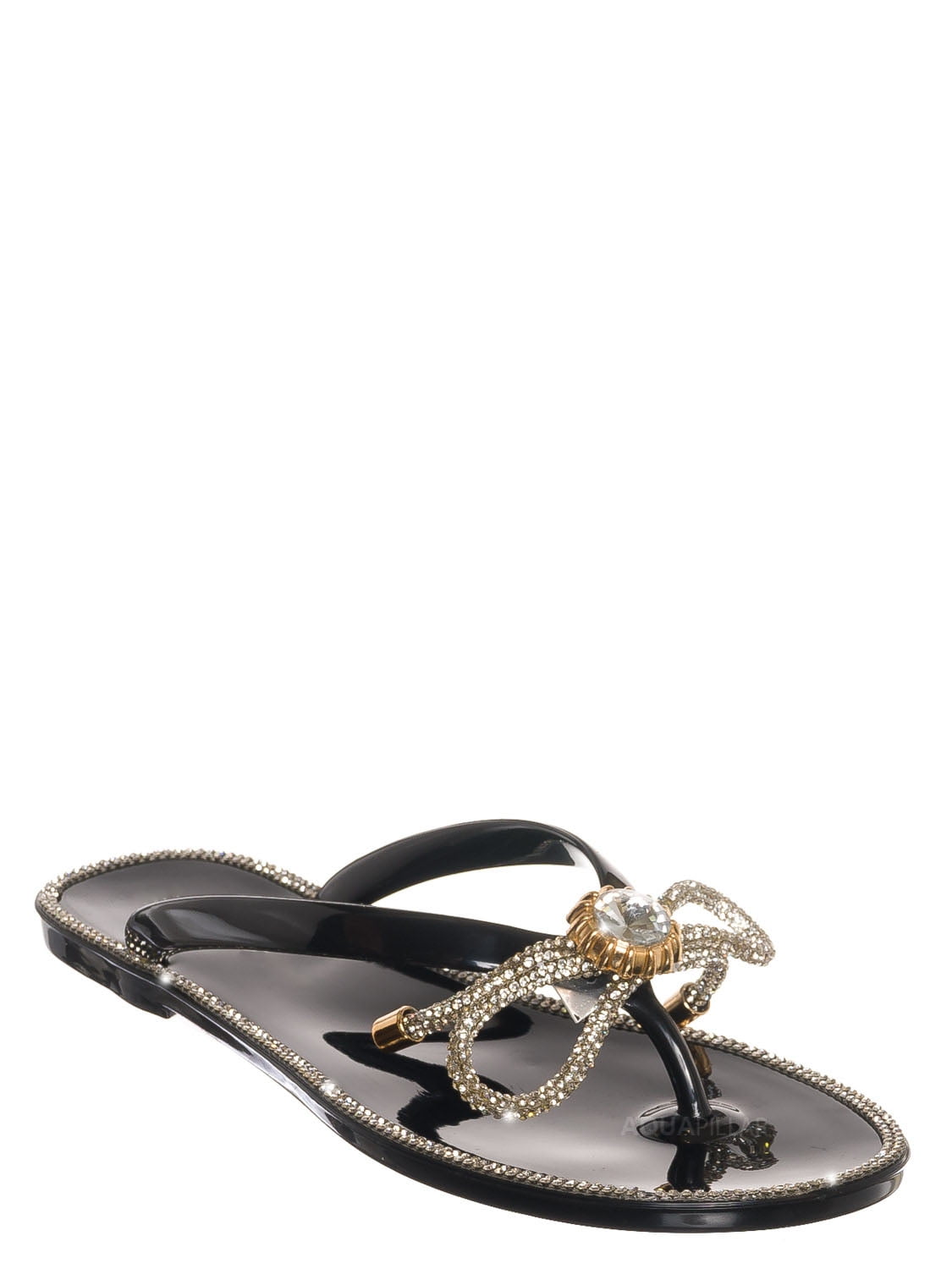wild diva studded jelly sandals