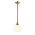 thumbnail image 2 of Innovations Lighting - White Venetian - 1 Light Stem Hung Mini Pendant In Modern, 2 of 7