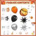 thumbnail image 2 of Kit de arco con globos de baloncesto Adorely, negro, naranja y plateado, 2 of 7