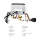 thumbnail image 3 of Reemplazo para Android 8.1 Single Single Din Car 7 pulgadas Din Car 7 pulgadas HD Pantalla táctil MP5 Navegación WiFi Mirror Link Combinaciones de reproductor de DVD/TV para coche con cámara y negro Riwesomey VI1407-01B, 3 of 6