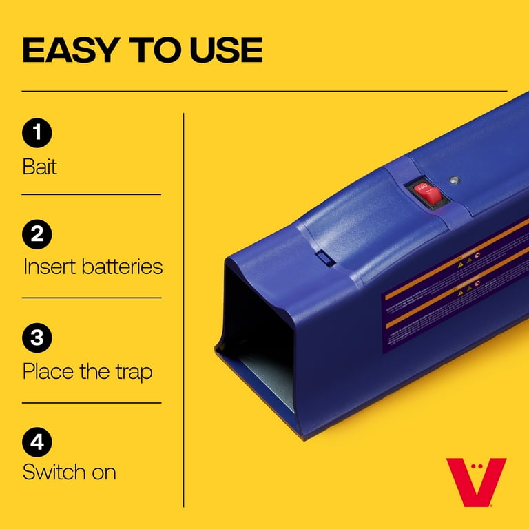 Victor Rat Zapper: Safe, No-View, No-Touch Rodent Catcher, Battery