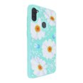 thumbnail image 1 of Funda de Diseño Doble Capa con Vidrio 9D para Samsung Galaxy A11 Margaritas con fondo menta Selicell Funda de diseño doble capa, 1 of 2