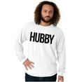 thumbnail image 6 of Hubby Wifey Cute Matching Couple Set Men's Long Sleeve Tee T Shirt Brisco Brands S, 6 of 7