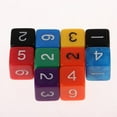 thumbnail image 4 of Bunblic 3-5pack 10pcs Acrylic Dice Set 6-sided Dice 1-6 for Table Game Kids Math 4 Pcs, 4 of 8