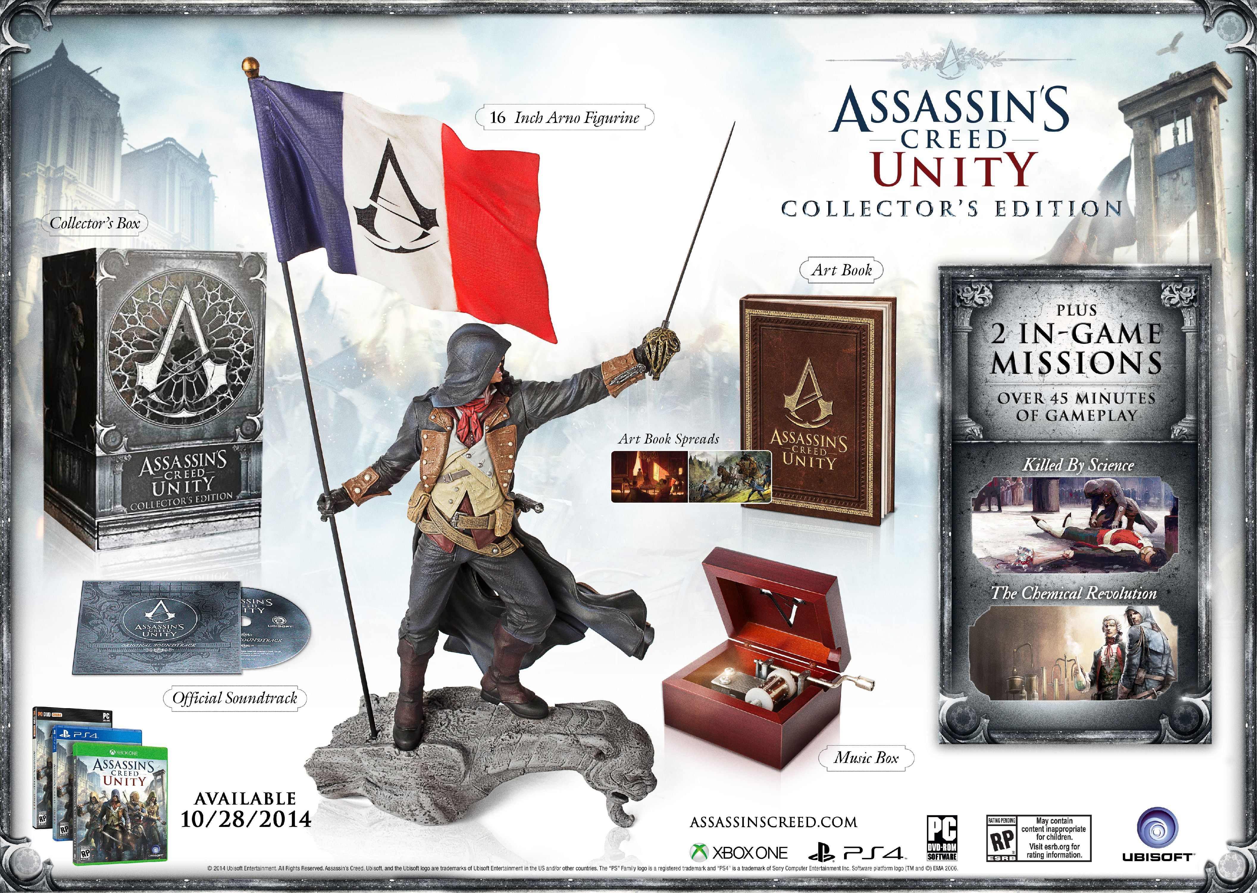 Assassin S Creed Unity Collector S Edition Xbox One Walmart