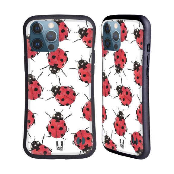 Head Case Designs Watercolour Insects Ladybugs Hybrid Case Compatible with Apple iPhone 13 Pro Max