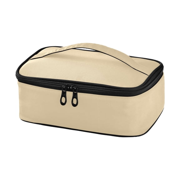 Haosy Insulated Lunch Box Reusable Small Cooler Lunch Bag Tote for Work School, Camel
