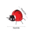 thumbnail image 3 of Clearance! Metal Ladybugs Outdoor Wall Art Decor for Yard, 3.9inch Rustproof Fence Decorations for Garden Patio Lawn, 3D Wall Ornament Sculptures Statues for Outside, Piece Beetle Wall Decor, 3 of 3