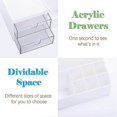 thumbnail image 3 of Pen Holder for Desk Cute - Pencil Holder with 2 Drawer - Kawaii Desk, 3 of 5