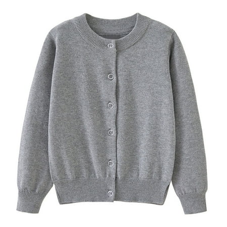 

TIREOW Children s Casual Coats Autumn Winter Toddler Boys Girls Solid Color Knitted Cardigan Sweater Party Birthday School Jacket Comfortable Fashion Coat