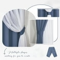 thumbnail image 7 of NICETOWN Blackout Curtains for Living Room, Grommet Room Darkening Ruffle Cute Thermal Insulated Drapes for Kid Room, W52 x L90, Set of 2, Blue Haze, 7 of 7