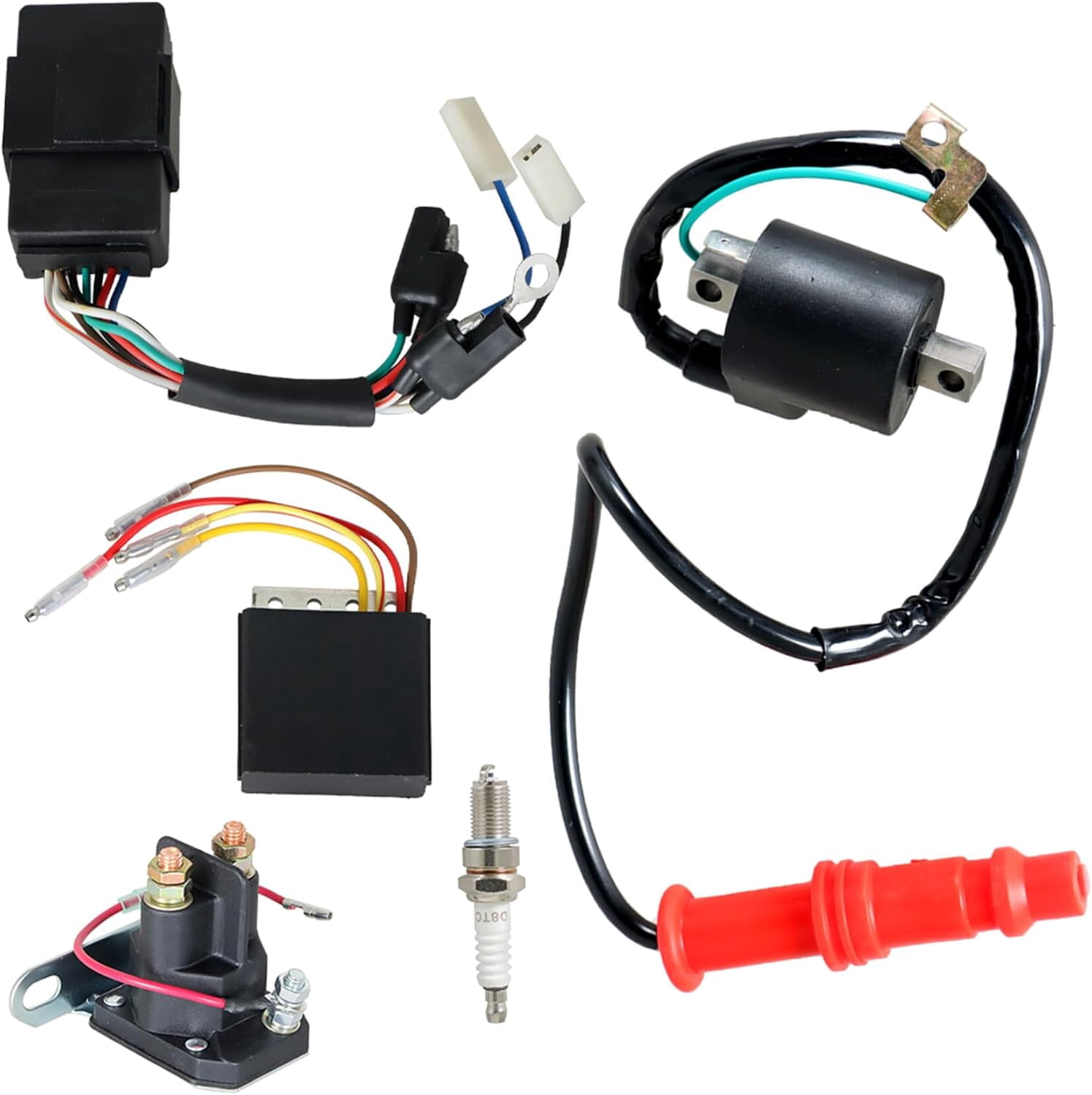 CDIボックス 用のカワサキ バイユー 300 KLF300 BC 1988-2004 に適合するオートバイ用イグニッション ユニバーサル CDI 用のカワサキ  バイユー 300 KLF300 BC 1988-2004 用バイク用イグナイター バイク部品 CDI 点火コイル CDI スパークキット 用の バイユー  300 KLF300C ... AFSモジュール 用のカワサキ 用のバイユー 300 KLF300 BC 1988-2004 用バイク用イグナイター