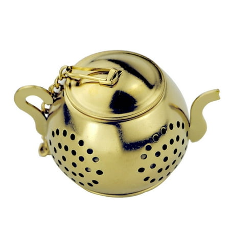 

1pc Tea Infuser Stainless Steel Mesh Tea Strainer Loose Leaf Tea Filter (Golden)