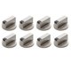 thumbnail image 1 of Manija de la estufa, perilla de control de aleación de zinc de 6 mm, interruptor de horno, perilla de control de estufa plateada universal, adecuada para plata, 1 of 5