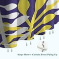 thumbnail image 6 of Purple Leaf Pattern Shower Curtain 36"x72" ,Bathroom Decorative Shower Curtains Set with 12 Hooks,Modern Waterproof Washable Shower Curtain, 6 of 6