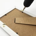 thumbnail image 3 of Paquete de 100 perchas de acero con anillo triangular pequeño con tornillos, marcos de fotos, soluciones para colgar relojes (dorado), 3 of 5