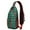 Green Christmas Tree, variant on Sling Backpack,Green Christmas Santa and Icon Pattern Crossbody Bag with Water Bottle Holder,Waterproof Sling Bag for Men/Women with Chest Phone Holder for Hiking,Travel