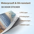 thumbnail image 3 of 3D Door Sticker,  Door Mural Peel and Stick, Removable Self-Adhesive Retro Wood Door Wallpaper for Home Decor, 3 of 7