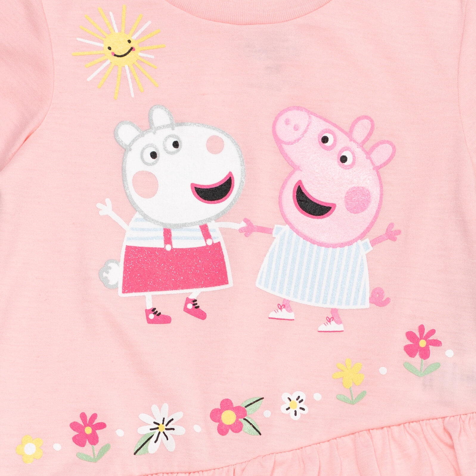 Peppa Pig Crossover T-Shirt and Leggings Outfit Set Toddler to Little Kid