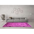 thumbnail image 3 of Ahgly Company Indoor Round Oriental Pink Industrial Area Rugs, 7' Round, 3 of 4
