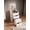 White 783, variant on Small Makeup Vanity Desk with Flip Top Mirror, 3 Drawers Dressing Table for Bedroom, Compact Vanity Set with Visible Glass Desktop, Walnut