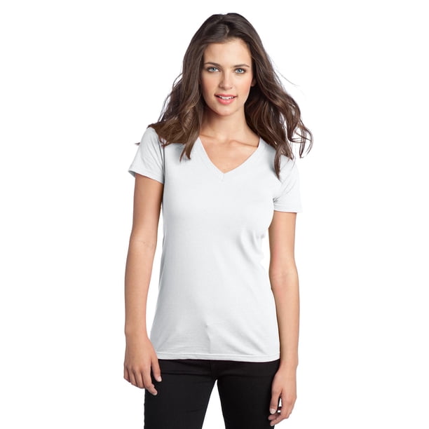 Camiseta Juniors Distrito The Concert Cuello V 3XL Blanco