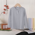 thumbnail image 2 of Acaics Girls' Long-Sleeve Layering T-Shirt: Fall Solid-Color Lightweight Modal Long-Sleeve Crew-Neck Top, Ages 0–15, 2 of 10